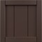 Ekena Millwork 12"W x 12"H True Fit PVC Framed Board-n-Batten Shutters Sample, Raisin Brown SAMPLE-TFPBFTB - alternate 1